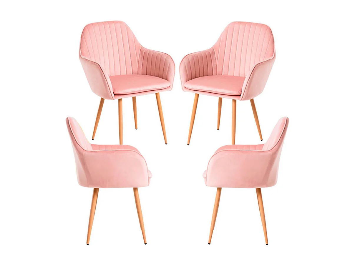 Packs Sillas Comedor - Pack 4 Sillas Chic - Rosa