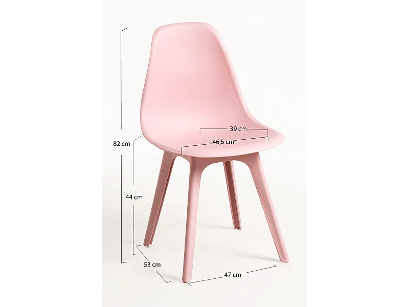 Sillas Comedor - Silla Kelen Suprym - Rosa