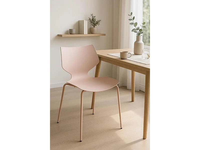Sillas Comedor - Silla Plecy - Rosa