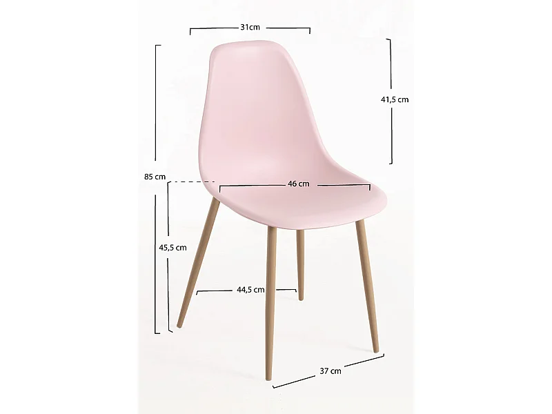 Packs Sillas Comedor - Pack 2 Sillas Mykle - Rosa