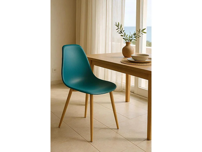 Sillas Comedor - Silla Mykle - Verde azulado