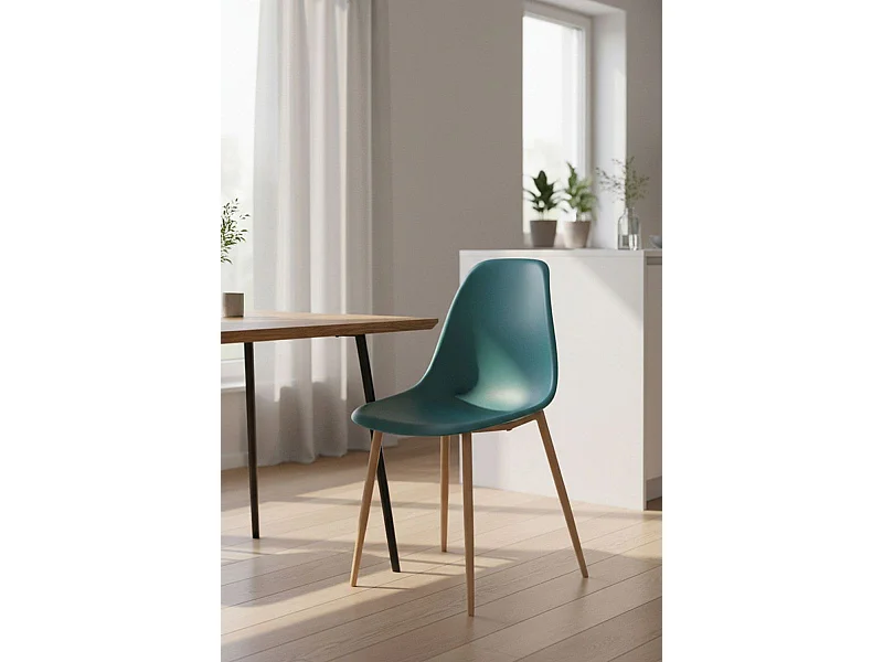 Sillas Comedor - Silla Mykle - Verde azulado
