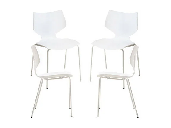 Packs Sillas Comedor - Pack 4 Sillas Plecy - Blanco
