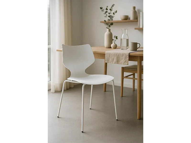 Sillas Comedor - Silla Plecy - Blanco