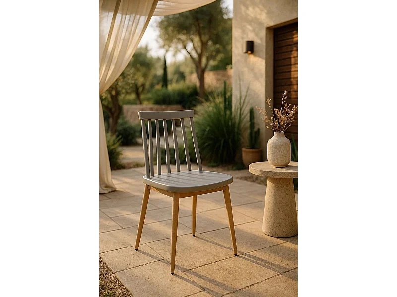 Sillas Comedor - Silla Tilba - Gris claro