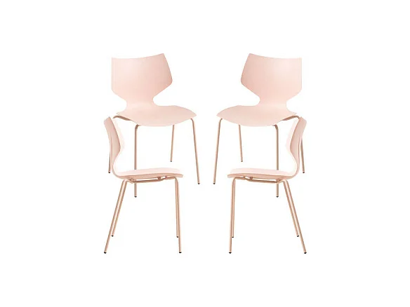 Packs Sillas Comedor - Pack 4 Sillas Plecy - Rosa