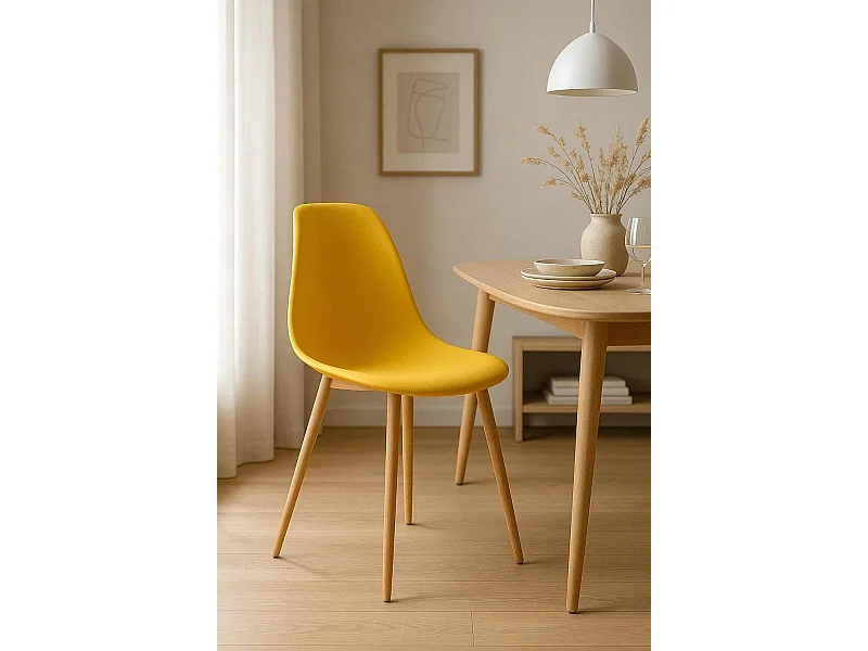 Sillas Comedor - Silla Mykle - Amarillo
