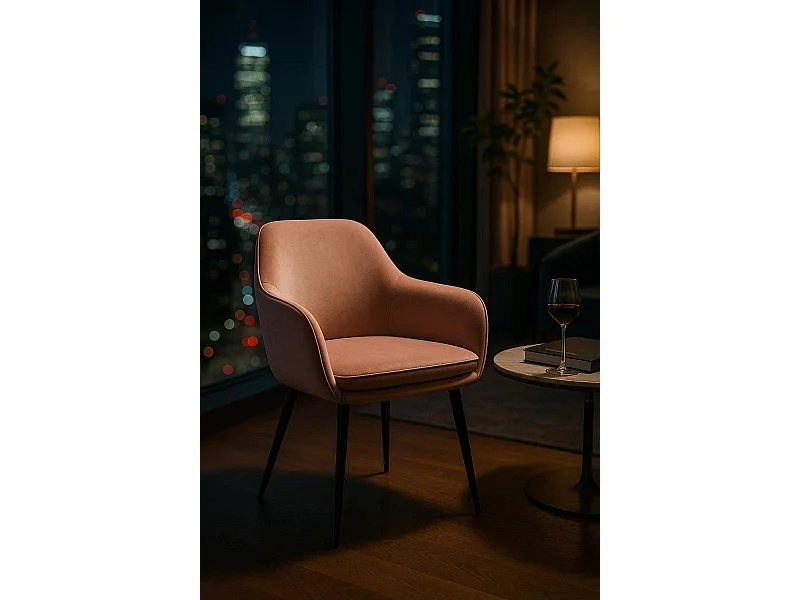 Sillas Comedor - Silla Chic Black - Rosa