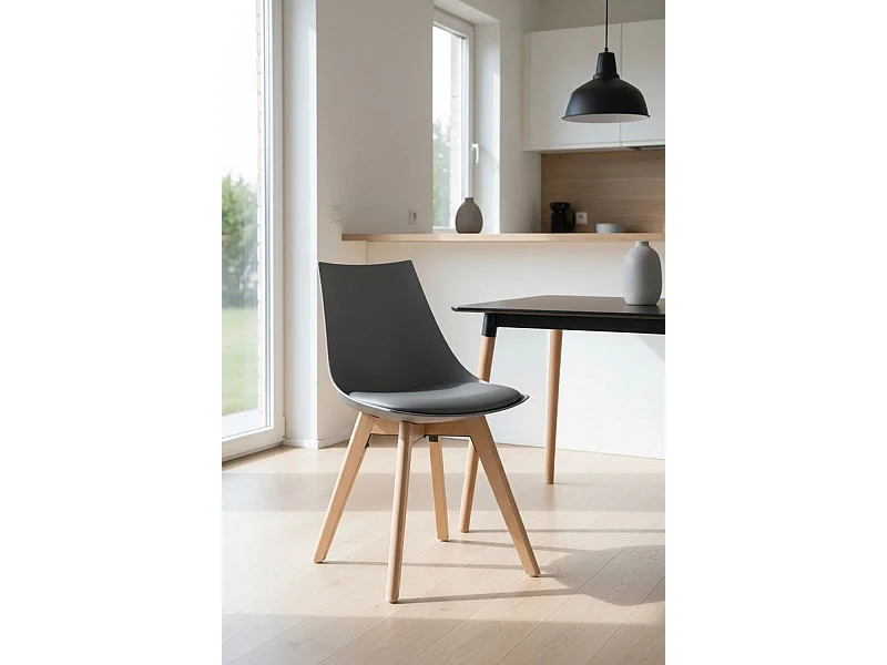 Sillas Comedor - Silla Blok - Gris oscuro