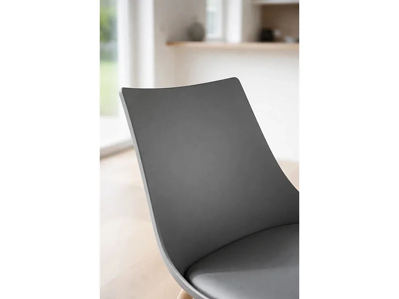 Sillas Comedor - Silla Blok - Gris oscuro