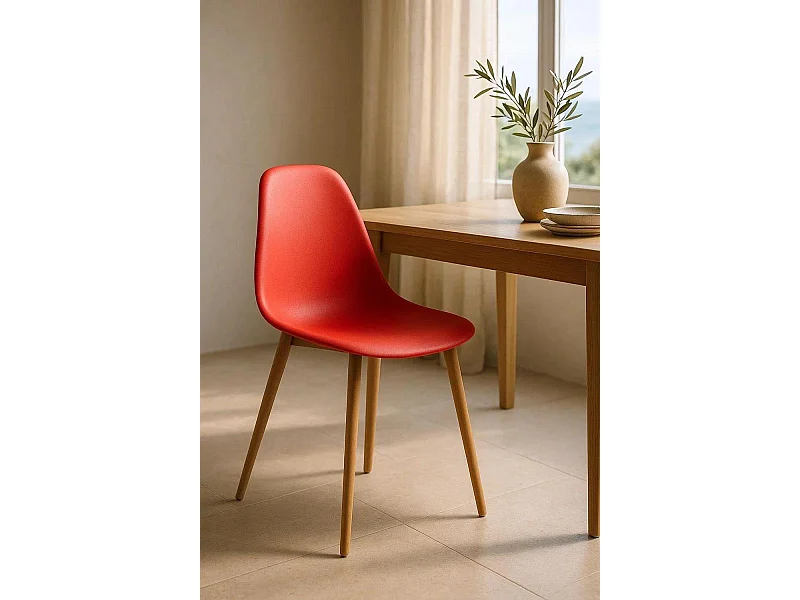 Sillas Comedor - Silla Mykle - Rojo