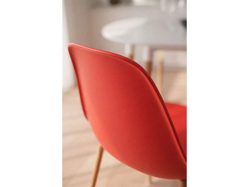 Sillas Comedor - Silla Mykle - Rojo