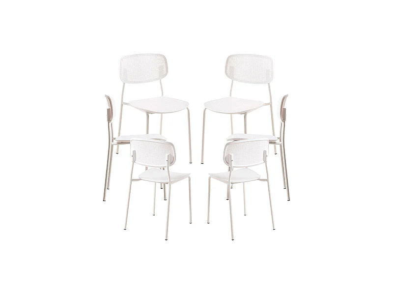 Packs Sillas Comedor - Pack 6 Sillas Piki - Blanco