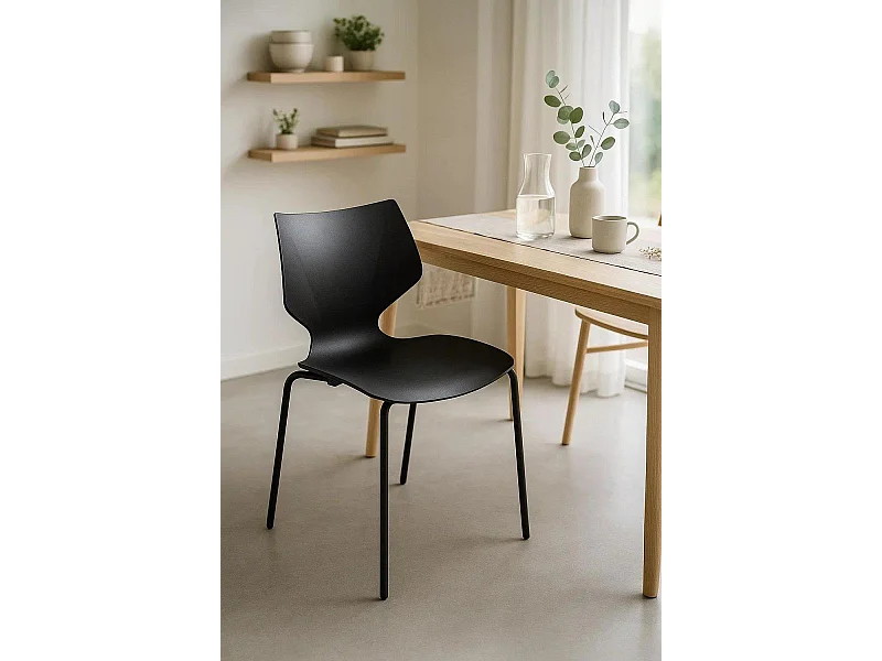Sillas Comedor - Silla Plecy - Negro