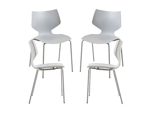Packs Sillas Comedor - Pack 4 Sillas Plecy - Gris claro