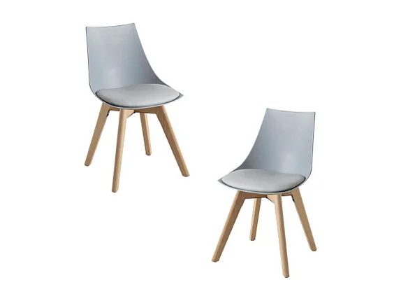 Packs Sillas Comedor - Pack 2 Sillas Blok - Gris claro