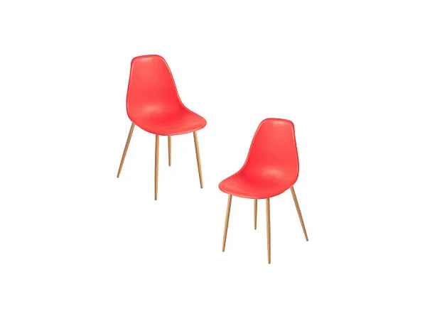 Packs Sillas Comedor - Pack 2 Sillas Mykle - Rojo