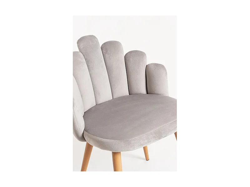 Packs Sillas Comedor - Pack 2 Sillas Hand Terciopelo - Gris