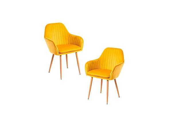 Packs Sillas Comedor - Pack 2 Sillas Chic - Amarillo