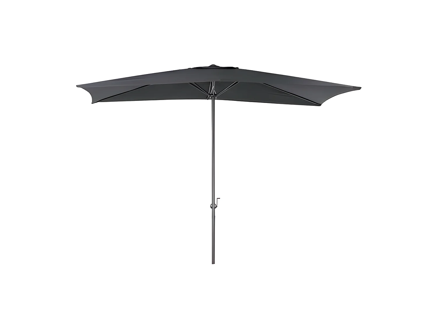 Sombrilla Eco 3x2 m - Gris oscuro