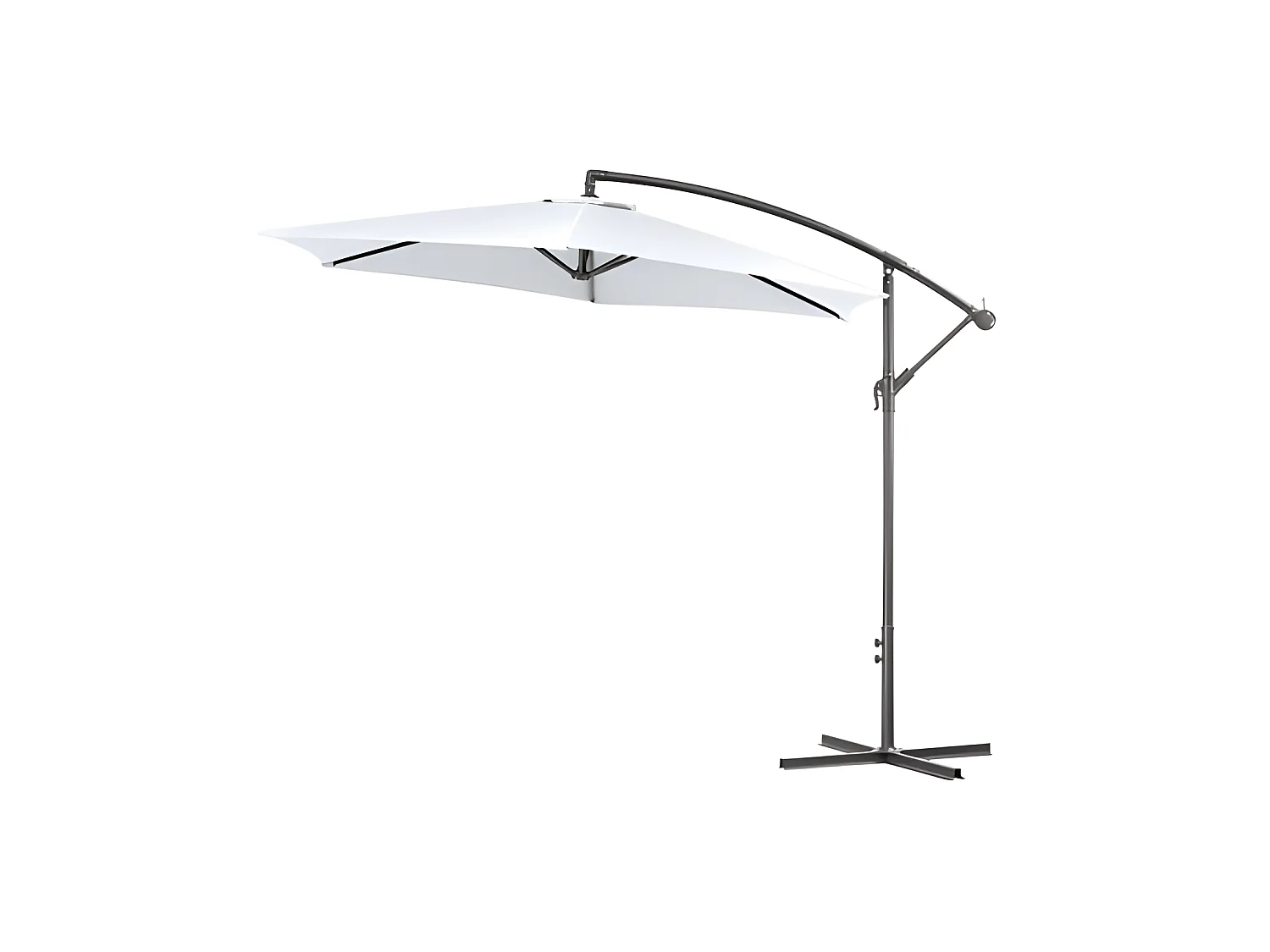 Sombrillas y parasoles - Sombrilla Colgante Sunny 3 m - Blanco