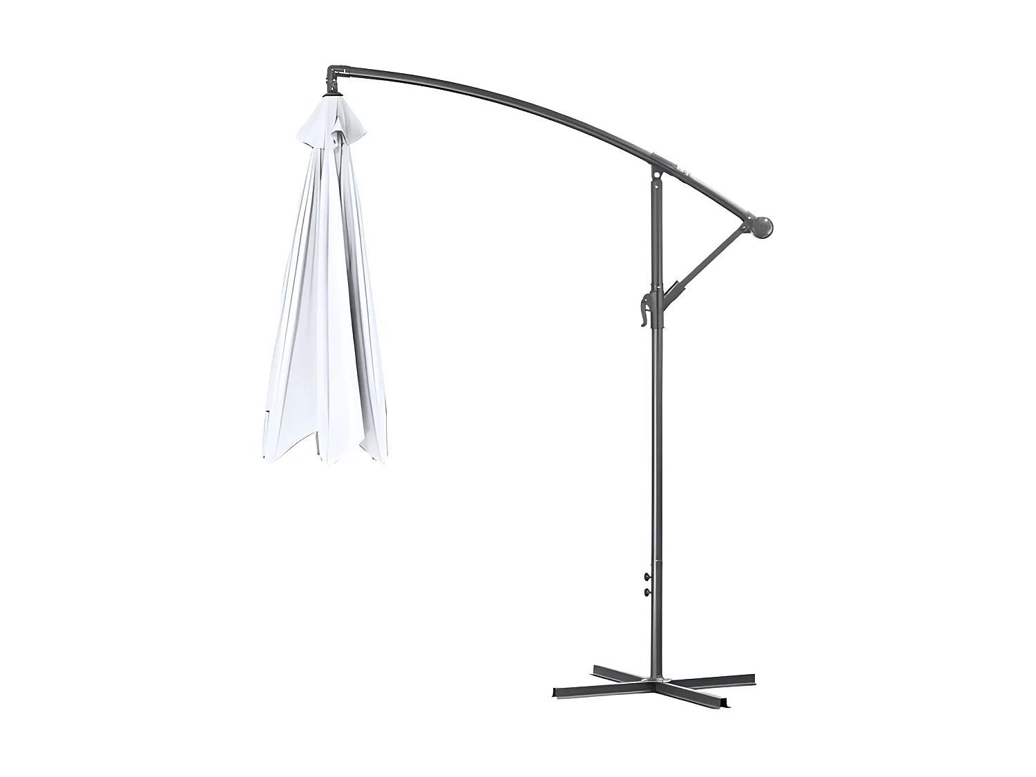 Sombrillas y parasoles - Sombrilla Colgante Sunny 3 m - Blanco