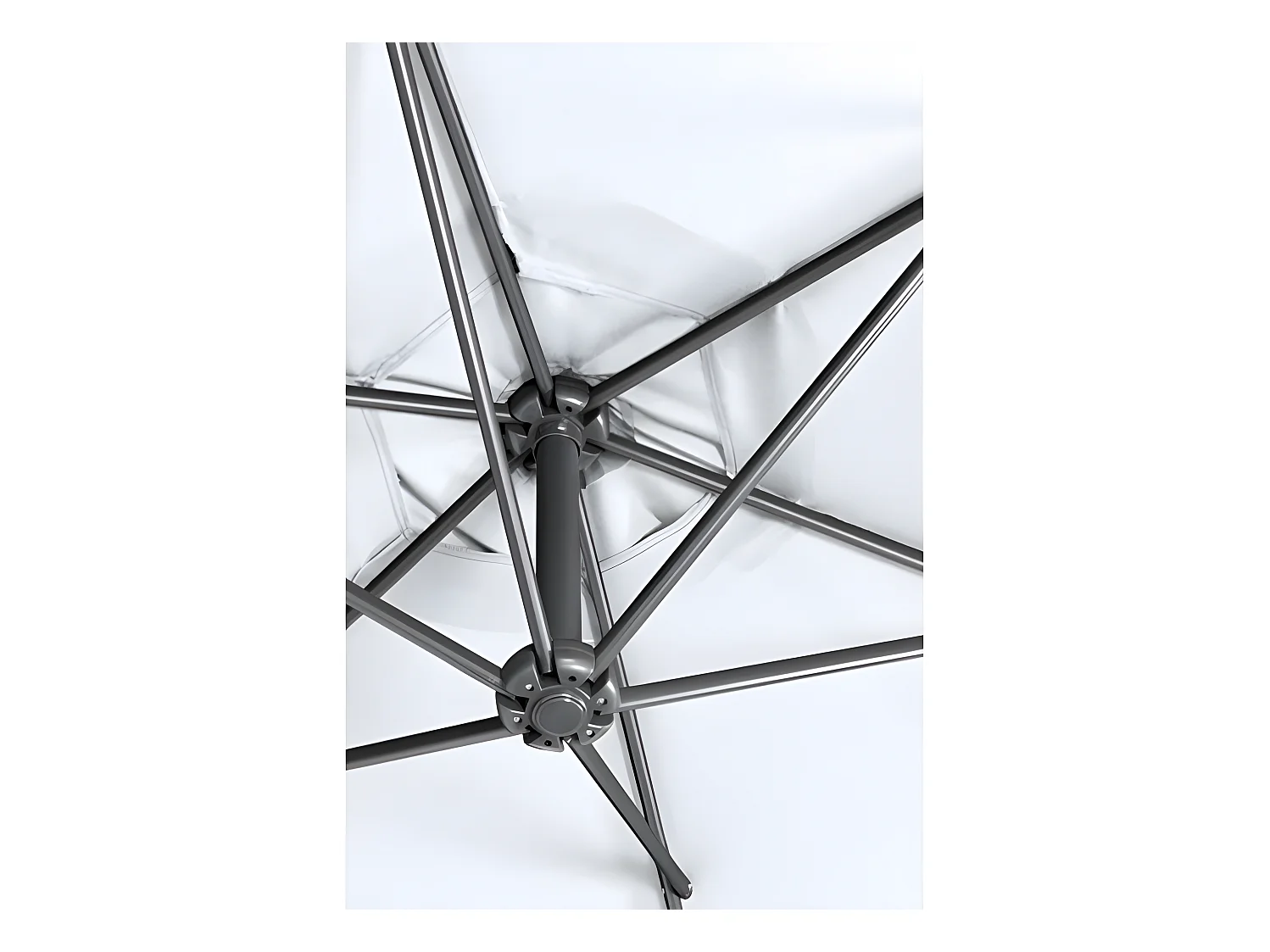 Sombrillas y parasoles - Sombrilla Colgante Sunny 3 m - Blanco