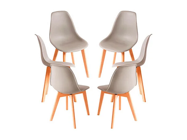 Packs Sillas Comedor - Pack 6 Sillas Kelen - Gris