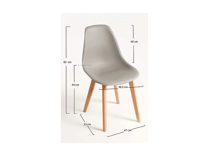Packs Sillas Comedor - Pack 6 Sillas Kelen - Gris