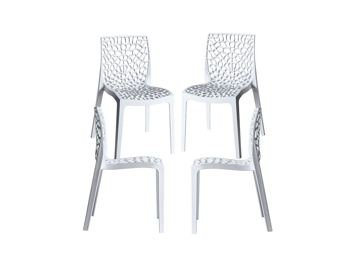 Packs Sillas Comedor - Pack 4 Sillas Root - Blanco