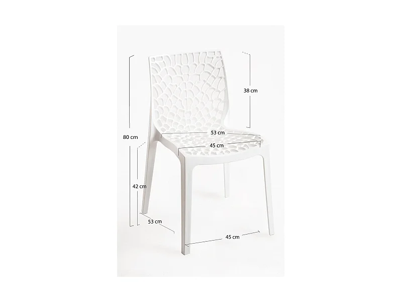 Packs Sillas Comedor - Pack 4 Sillas Root - Blanco