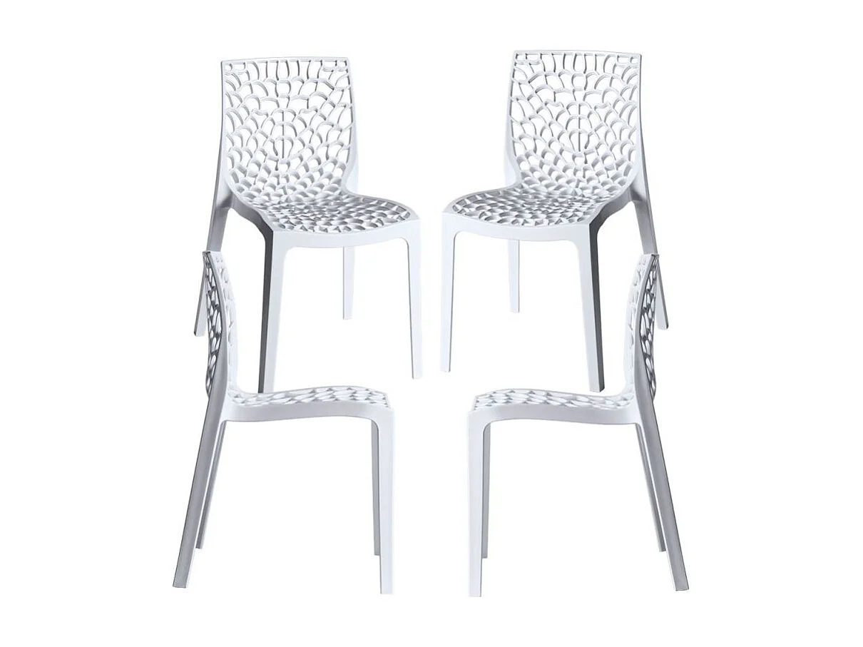 Packs Sillas Comedor - Pack 4 Sillas Root - Blanco