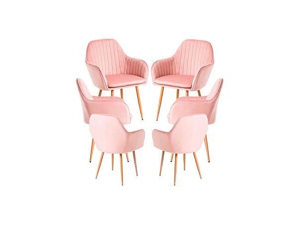 Packs Sillas Comedor - Pack 6 Sillas Chic - Rosa