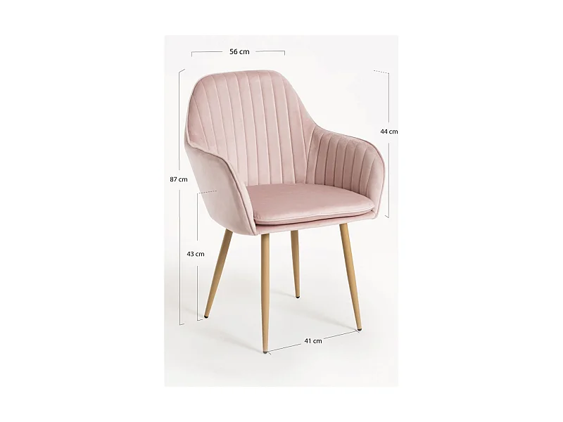 Packs Sillas Comedor - Pack 6 Sillas Chic - Rosa