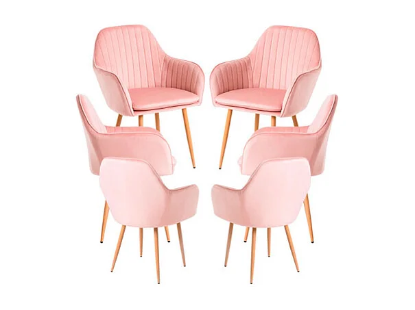 Packs Sillas Comedor - Pack 6 Sillas Chic - Rosa