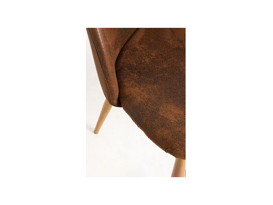 Sillas Comedor - Silla Vint Polipiel - Marrón Vintage
