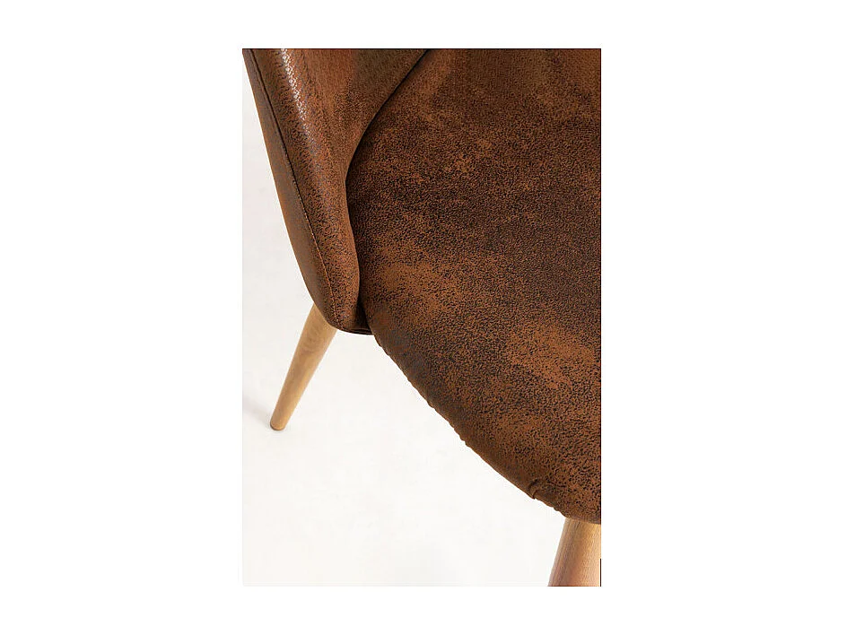 Sillas Comedor - Silla Vint Polipiel - Marrón Vintage