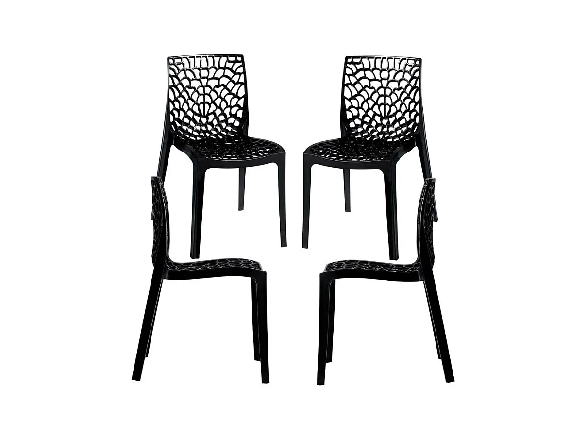 Packs Sillas Comedor - Pack 4 Sillas Root - Negro