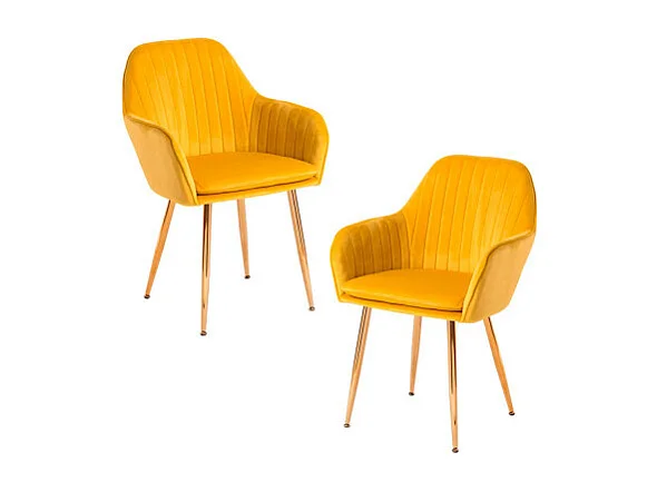 Packs Sillas Comedor - Pack 2 Sillas Chic Golden - Amarillo