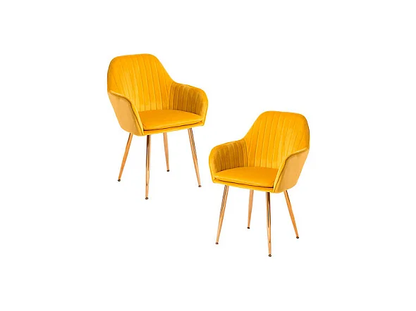 Packs Sillas Comedor - Pack 2 Sillas Chic Golden - Amarillo