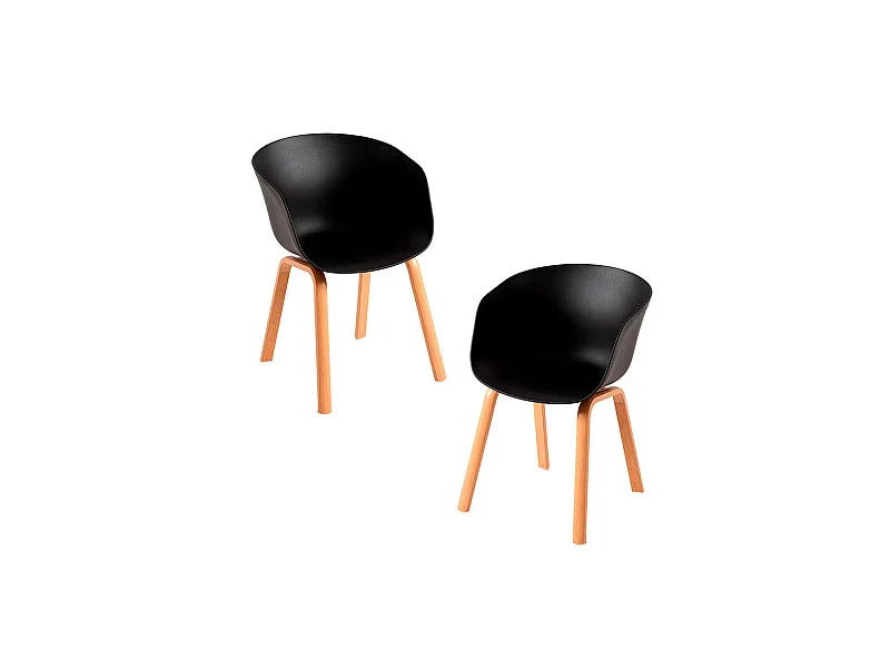 Packs Sillas Comedor - Pack 2 Sillas Hema - Negro