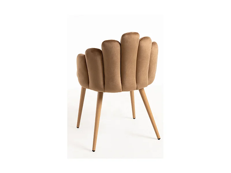 Packs Sillas Comedor - Pack 2 Sillas Hand Terciopelo - Marrón