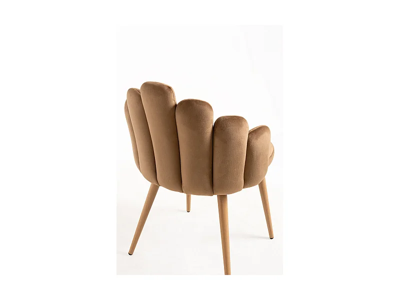 Packs Sillas Comedor - Pack 2 Sillas Hand Terciopelo - Marrón