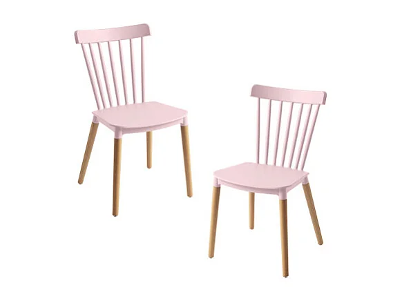 Packs Sillas Comedor - Pack 2 Sillas Leka - Rosa