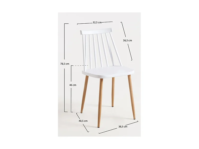 Packs Sillas Comedor - Pack 4 Sillas Bik - Blanco