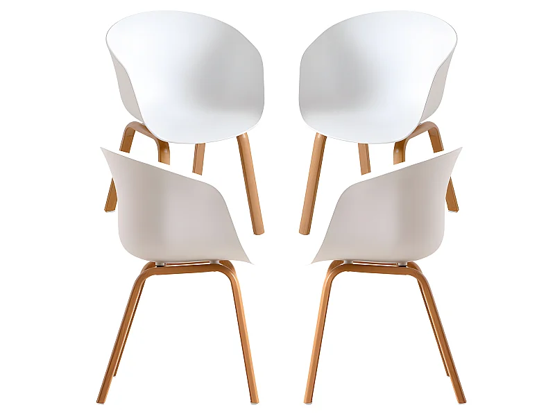 Packs Sillas Comedor - Pack 4 Sillas Hema - Blanco