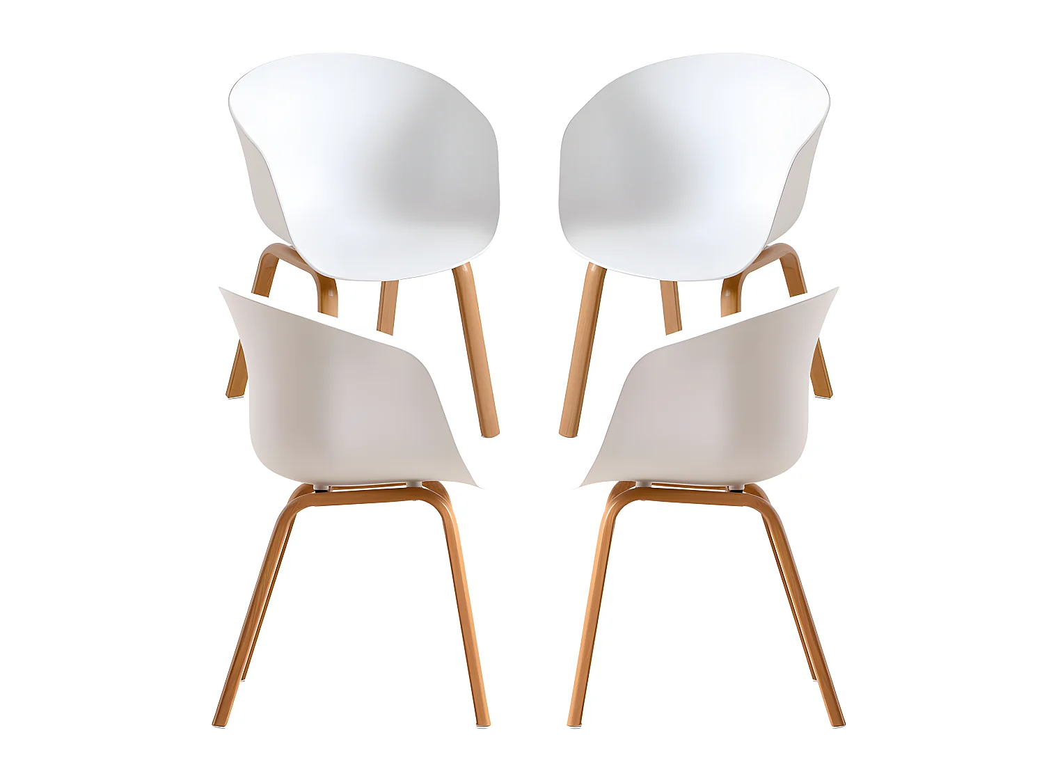 Packs Sillas Comedor - Pack 4 Sillas Hema - Blanco