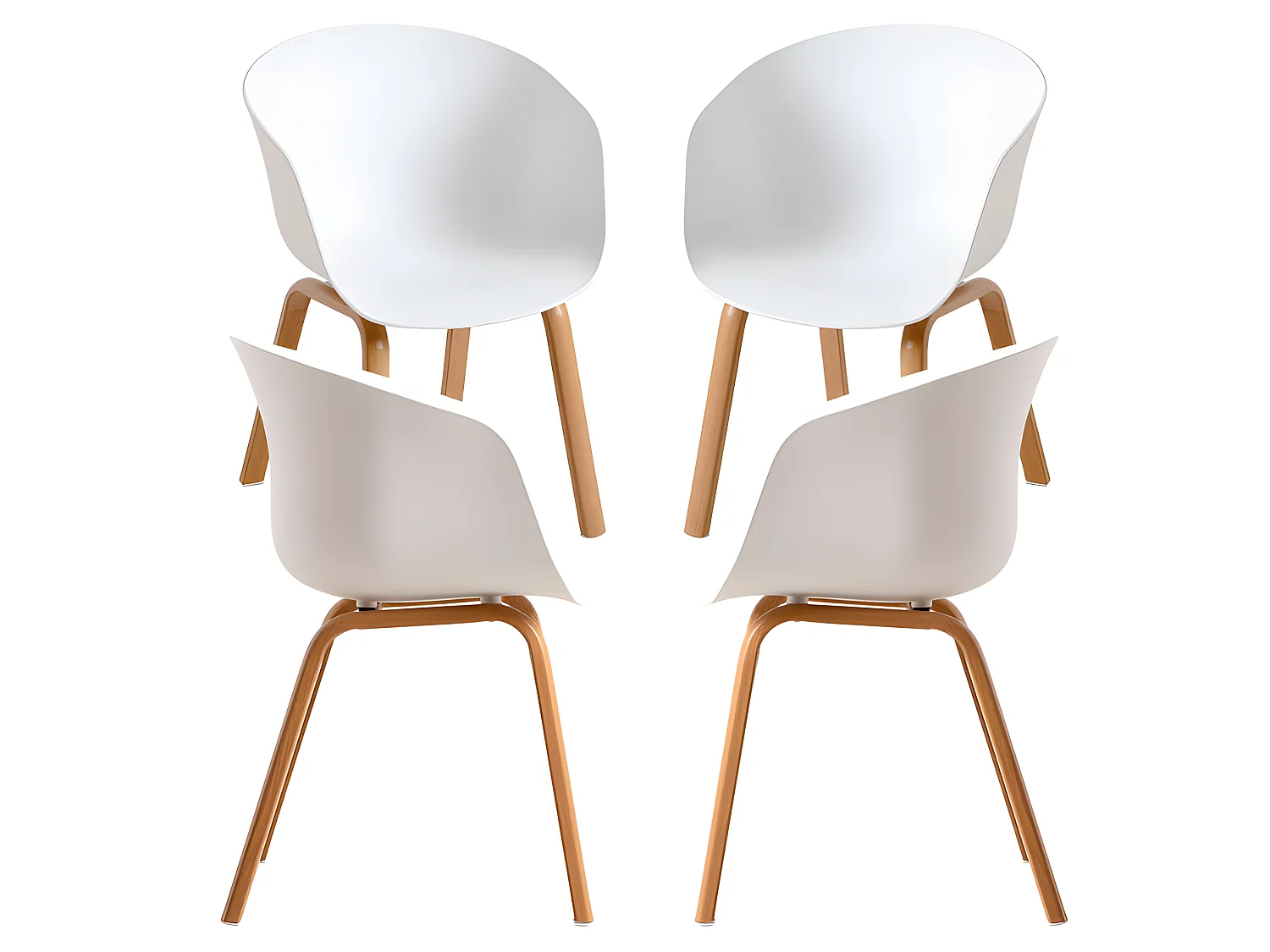 Packs Sillas Comedor - Pack 4 Sillas Hema - Blanco