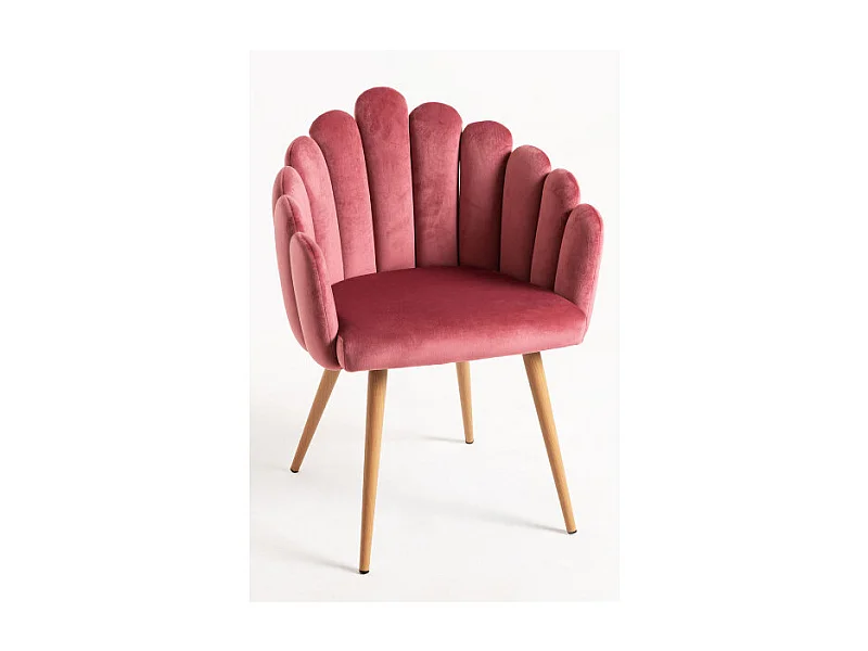 Sillas Comedor - Sillón Main Terciopelo - Rosa