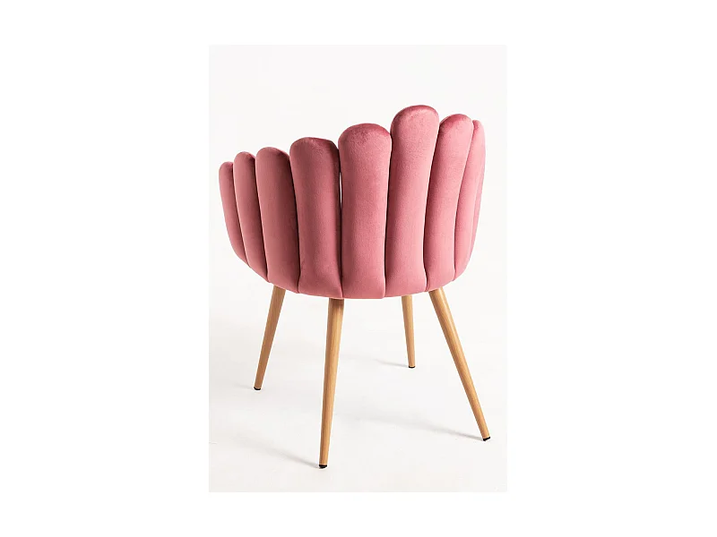 Sillas Comedor - Sillón Main Terciopelo - Rosa